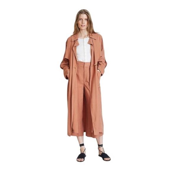 Apiece Apart Women's Peralta Trench Coat Size 8 Butter Rum - Picture 1 of 9